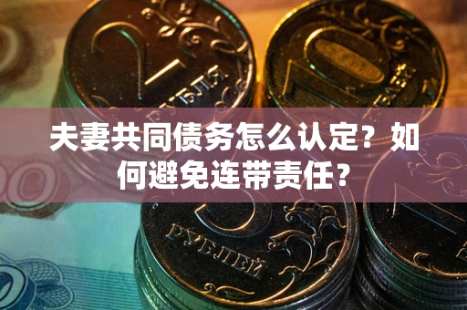 济南夫妻共同债务怎么认定？如何避免连带责任？
