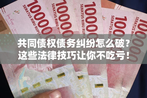 济南共同债权债务纠纷怎么破？这些法律技巧让你不吃亏！