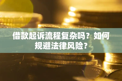 济南借款起诉流程复杂吗？如何规避法律风险？