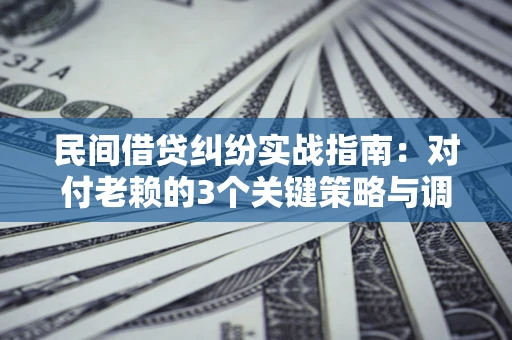 济南民间借贷纠纷实战指南：对付老赖的3个关键策略与调解盲区解析