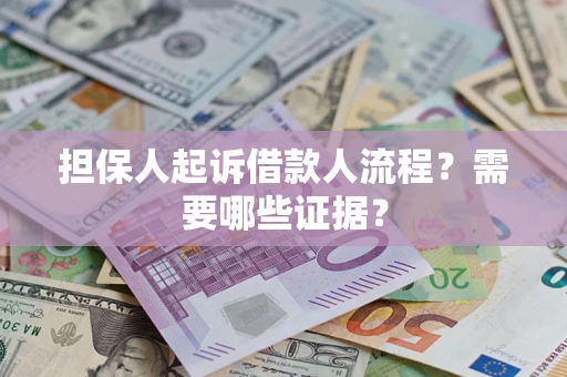 济南担保人起诉借款人流程？需要哪些证据？