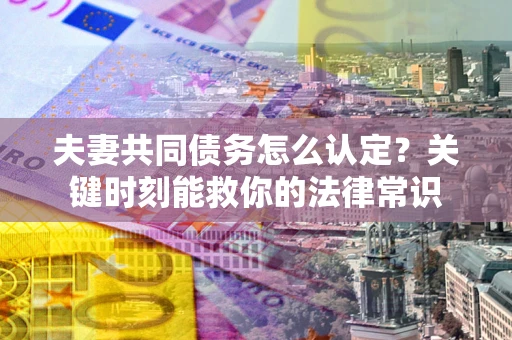 济南夫妻共同债务怎么认定？关键时刻能救你的法律常识