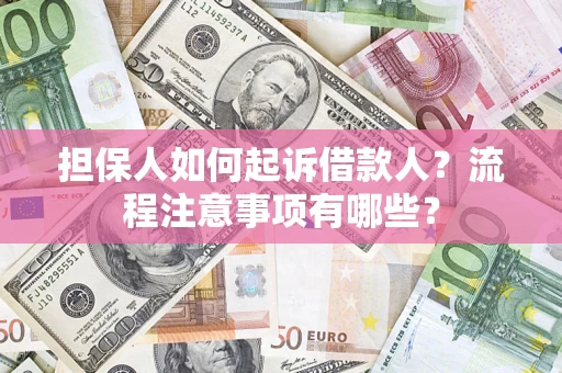 济南担保人如何起诉借款人？流程注意事项有哪些？